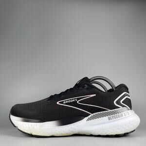 Brooks Glycerin 21 GTS Women's Size 10 D Wide Black White Running Shoes Sneaker